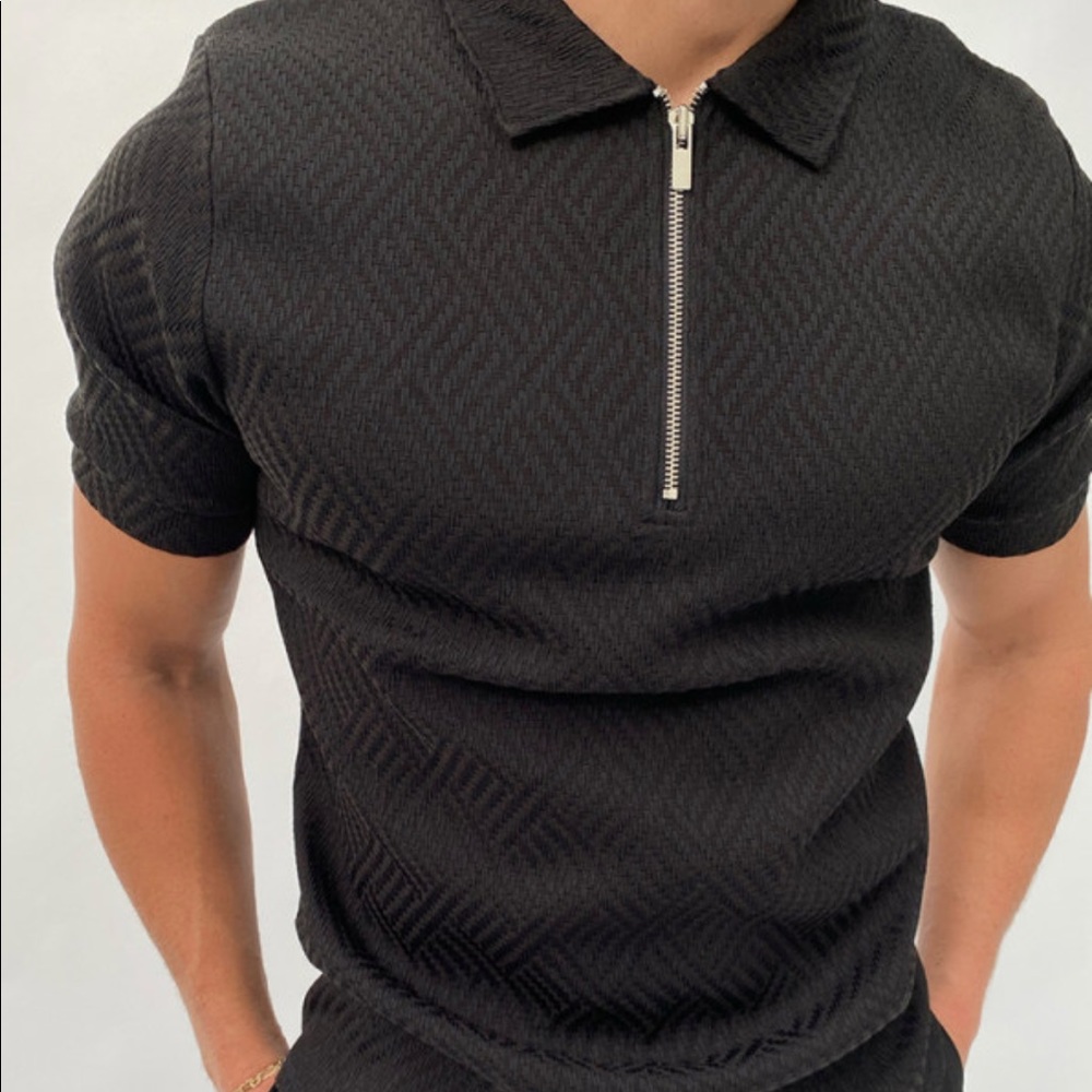 Zipper polo
